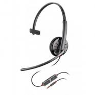 Plantronics - Blackwire 215 auriculares para móvil Monoaural Diadema Negro Alámbrico