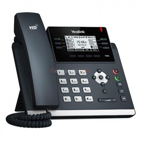 Yealink - SIP-T42S teléfono IP Negro Terminal con conexión por cable LCD 12 líneas