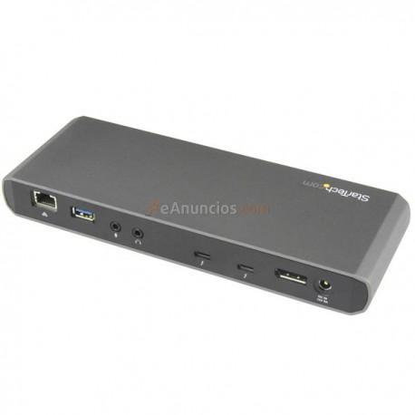 StarTech.com - Docking Station Thunderbolt 3 con Salidas Dobles de Vídeo 4K para Ordenadores Portátiles - Compatibl
