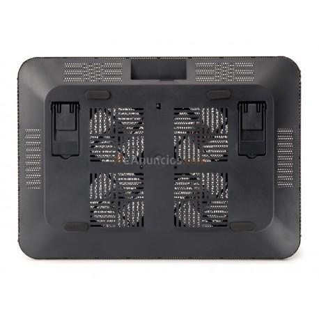 Conceptronic - Plataforma de refrigeración de 4 ventiladores para equipos portátiles