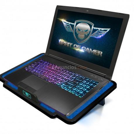 Spirit of Gamer - Air Blade 100 almohadilla fría 39,6 cm (15.6) 1000 RPM Negro, Azul