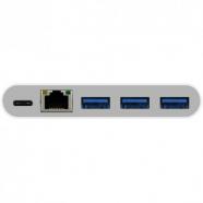 Macally - UC3HUB3GBC nodo concentrador USB 3.1 (3.1 Gen 2) Type-C 5000 Mbits Blanco