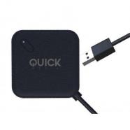 Quick Media - QMH304PB USB 3.0 (3.1 Gen 1) Type-A 5000Mbits Negro nodo concentrador