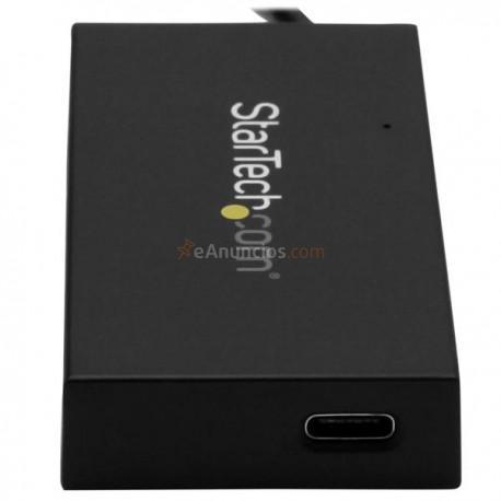 StarTech.com - Ladrón Hub USB 3.0 de 4 Puertos - Concentrador de 3 Puertos USB-A y 1 Puerto USB-C - Incluye Adaptad