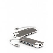 Urban Factory - TCM01UF hub de interfaz USB 3.0 (3.1 Gen 1) Type-C Gris