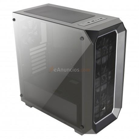 Aerocool - P7-C0 Pro carcasa de ordenador Midi-Tower Negro, Translúcido