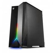 Nfortec - Torre Gaming RGB Hyperion con Panel Lateral de Cristal Templado y Ventilador RGB de 120mm Incluido - Colo