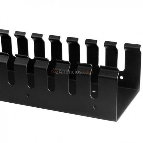 StarTech.com - Gestor Organizador Vertical de Cableado con Lengüetas - 0U - 91cm
