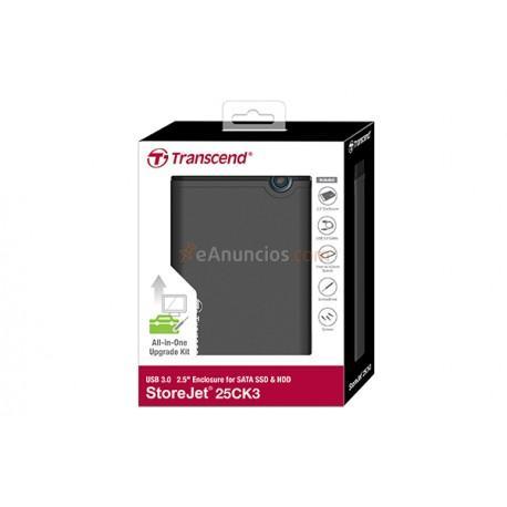 Transcend - TS0GSJ25CK3 caja para disco duro externo 2.5 Carcasa de disco duroSSD Verde