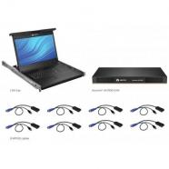 Vertiv - Avocent Consola LCD de acceso directo al rack de 19 con conmutador KVM AutoView 2108 digital o analógico