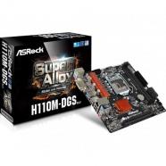 Asrock - H110M-DGS R3.0 LGA 1151 (Socket H4) Intel H110 Micro ATX