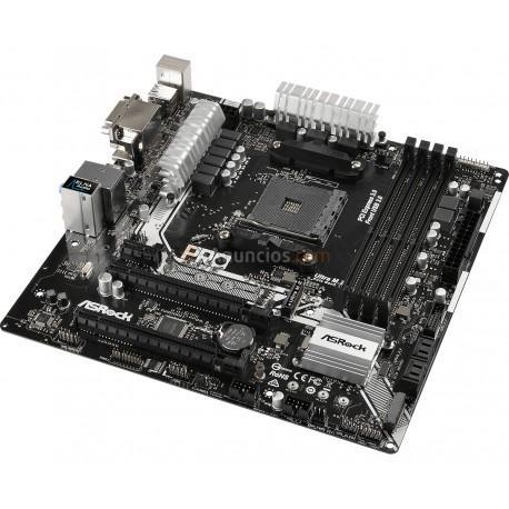 Asrock - AB350M Pro4 placa base Zócalo AM4 Micro ATX AMD B350