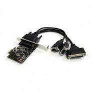StarTech.com - Tarjeta Adaptadora PCI Express PCIe 2 Puertos Serie 1 Paralelo con Cable Multiconector RS232 Serial