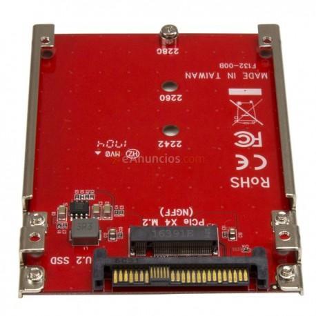 StarTech.com - Tarjeta Adaptador PCI Express M.2 a U.2 SFF8639 para SSD NVMe M.2 - Conversor para SSD M.2 - Tarjeta