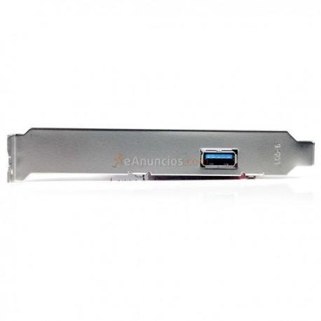 StarTech.com - Tarjeta Adaptador PCI Express PCI-E USB 3.0 SuperSpeed de 2 Puertos con UASP - 1 Interno - 1 Externo