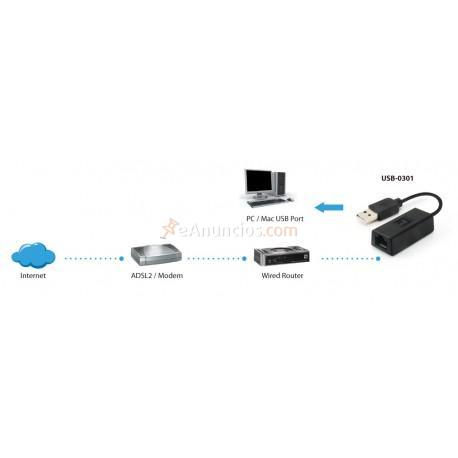 LevelOne - Adaptador USB Fast Ethernet
