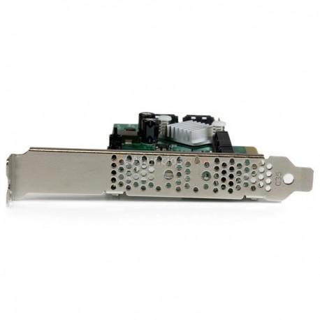 StarTech.com - Tarjeta Controladora SATA III RAID PCI Express 2.0 con 2 Ranuras mSATA Emparejamiento HyperDuo para
