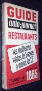 Guide auto-journal restaurants. Selection 1965