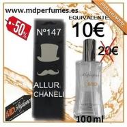 Perfume equivalente Hombre N147 ALLUR CHANELI 100ml 10