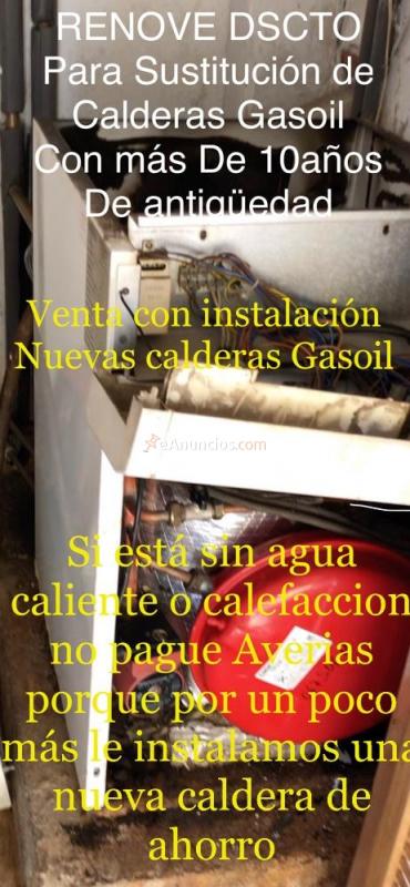 Renovación de  calderas de gasoil depósitos y chimeneas