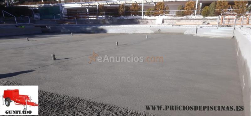 gunitado de piscina alquiler de maquinarias hormigon