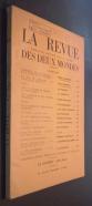 La Revue des Deux Mondes. Littérature, histoire, arts et sciences. N 10. 15 Mai 1953
