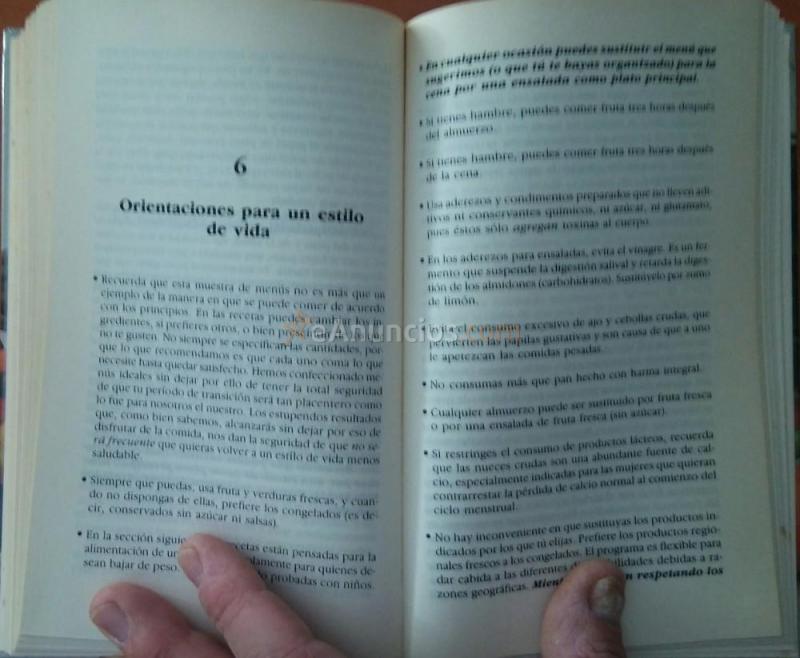 LA ANTIDIETA. Redactada por  Harvey y Marilyn Diamond