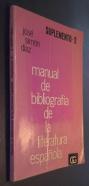 Manual de bibliografía de la literatura española. Adiciones 1965-1970