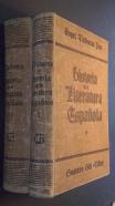 Historia de la literatura española. 2 tomos