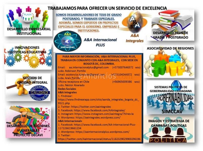 Desarrolladores tesis de grado, postgrado