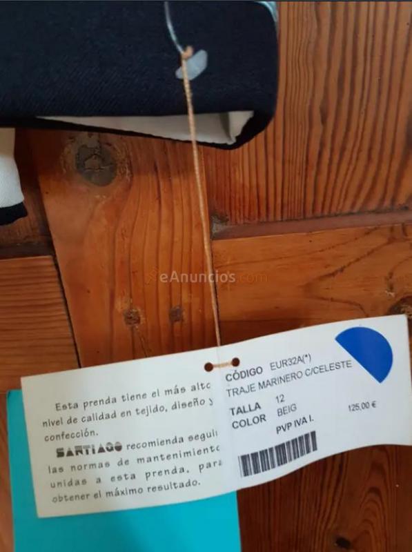 Traje marinero de comunión (a estrenar)