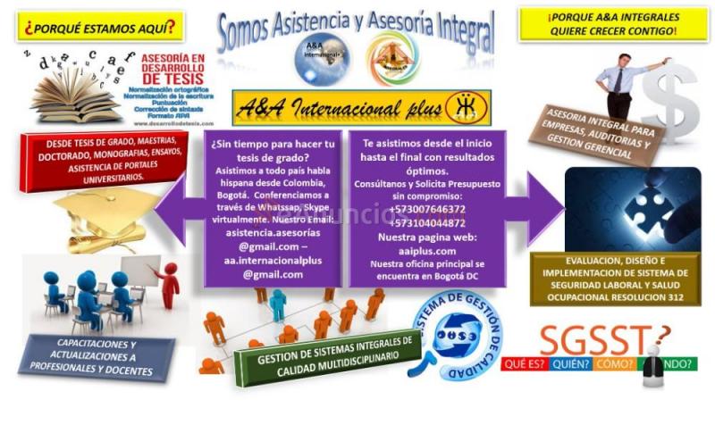 Asesoría consultoría tesis de grado postgrado maestría