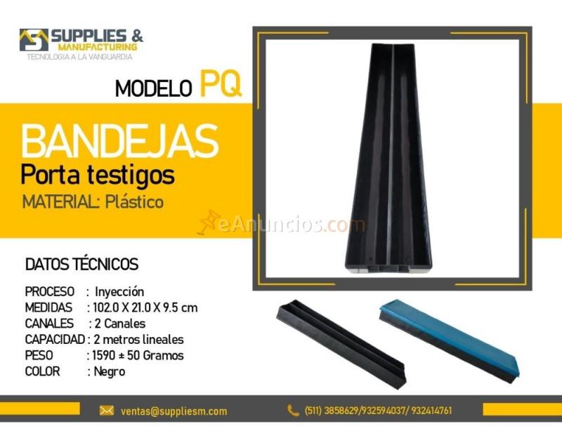 bandejas porta testigo para minerales