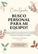 Busco personal para mi equipo